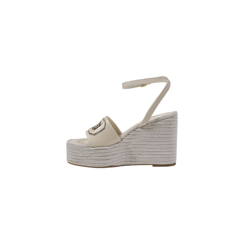 Guess Cremefarbener Synthetik-High Heel